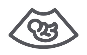 Healthy pregnancy and newborn care icon