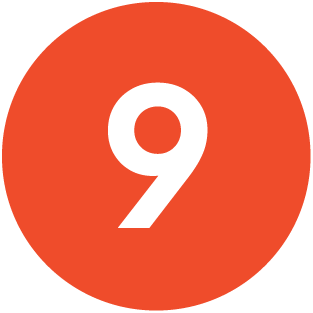 Number 9 icon