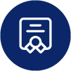 Accreditation certificates icon