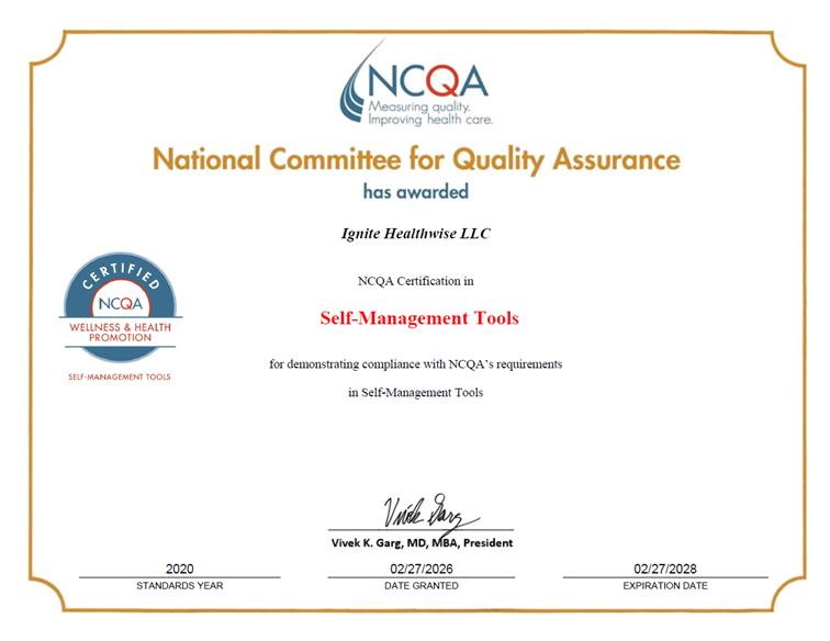 Thumbnail of NCQA certification for HealthWise