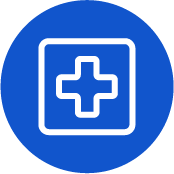 Colorectal cancer awareness icon